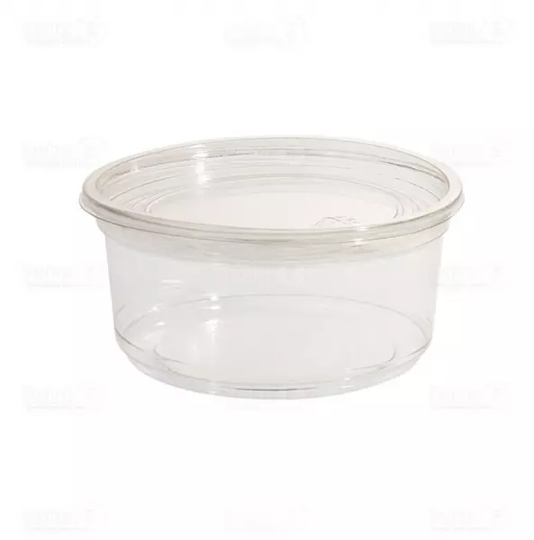 500 Pots � salade \ Fra�cheur\  - PET - Couvercles s�par�s 240 ml � 116,5 x h 48 mm