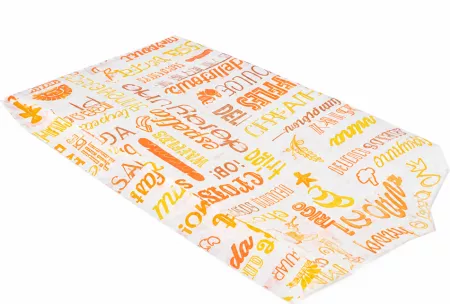 500 SACHETS INGRAISSABLES CROISSANTS BLANC CELLULOSE 12+5x22CM 