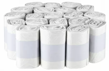 500 SACS POUBELLE 30L BLANC HD 