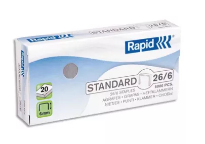 5000 Agrafes Standard RAPID 26/6