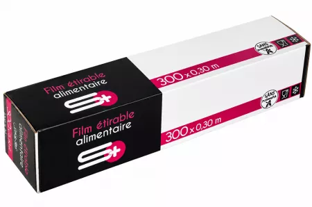 6 FILMS ETIRABLES ALIMENTAIRES PVC CUTTER 300x0.30m SBA 