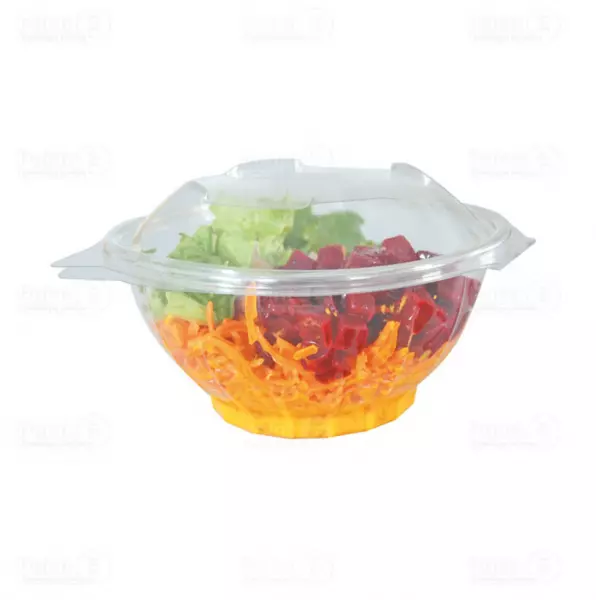600 Bols salade PET et Couvercle 370cc
