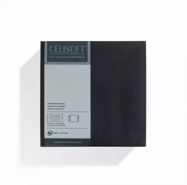800 Serviettes Intiss� 40x40 EBENE