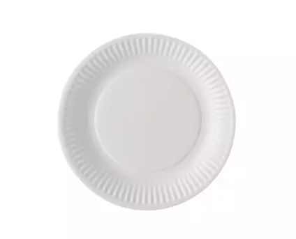 Assiettes carton 18cm BLANC