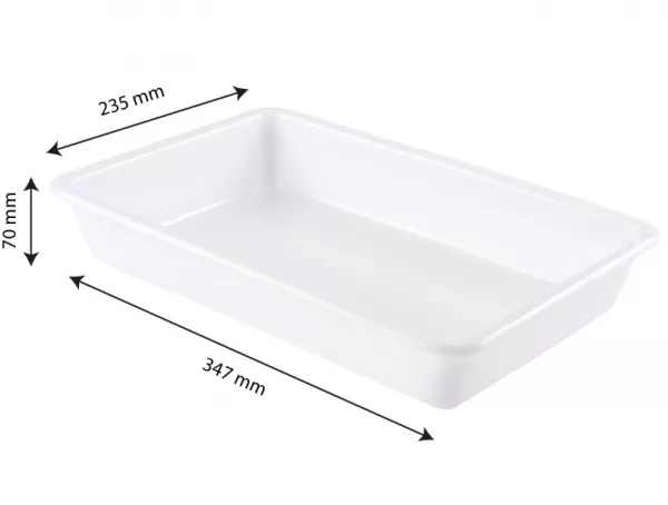 BAC PLAT 3 L BLANC