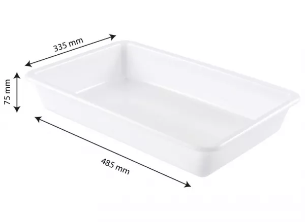 BAC PLAT 8 L BLANC