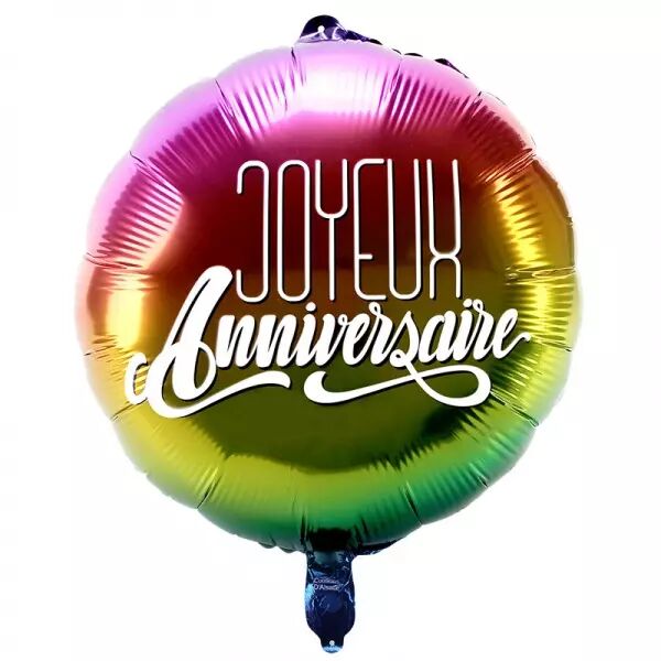 Ballon Foil 45cm Joyeux Anniversaire / CO36501