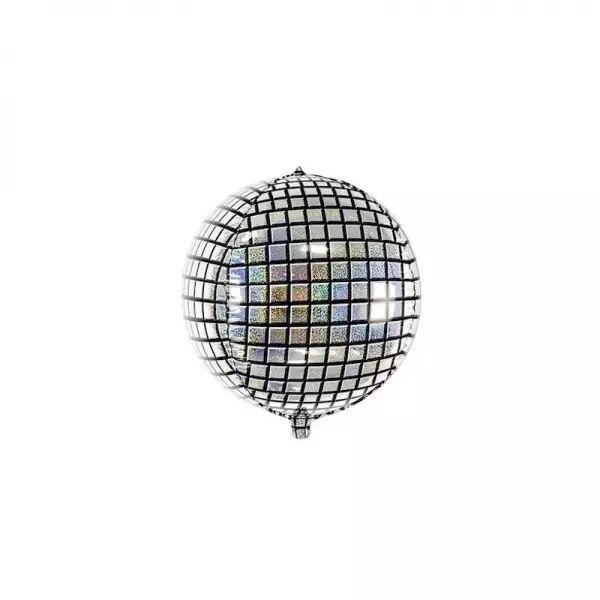 Ballon foil BOULE DISCO 40 CM Argent
