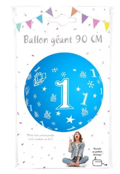 Ballon g�ant 90cm Chiffre 1      /CO36375