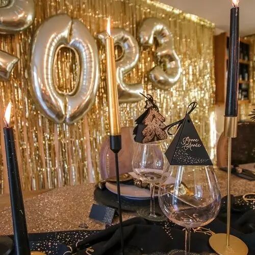 Ballon Mylar Chiffre \ 2\  Or 86cm + Paille Incluse 
