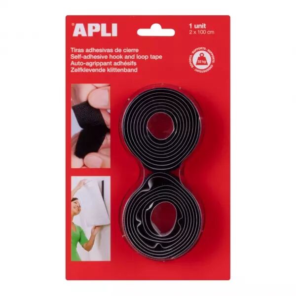 Bande Auto Agrippante Adhesive 2x100cm NOIR