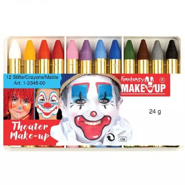 Bo�te de 12 crayons gras coloris asso / CO33005