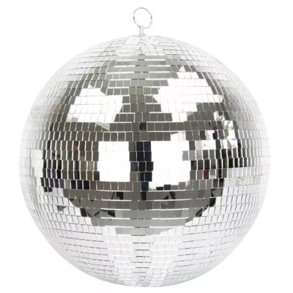 BOULE A FACETTE 40CM ARGENT