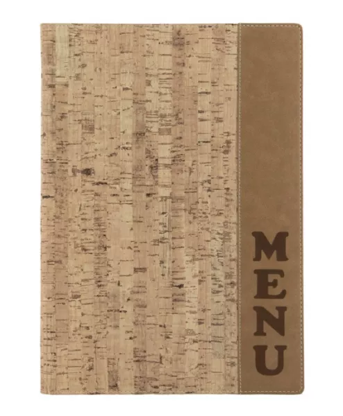 CARTE MENU LI�GE A4, 1 double inserts inclus