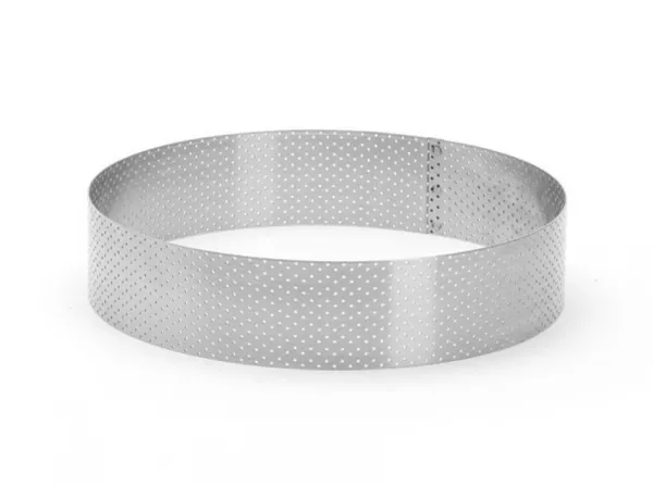 CERCLE PERFORE INOX diam:20cm hauteur 4.5