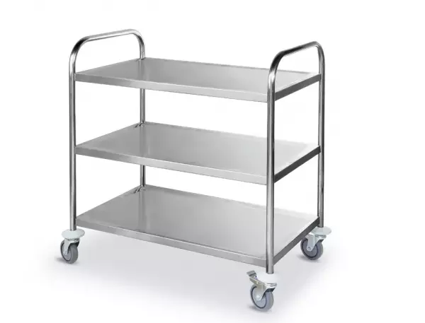 Chariot de service inox 3 �tag�res 900x590x930 mm