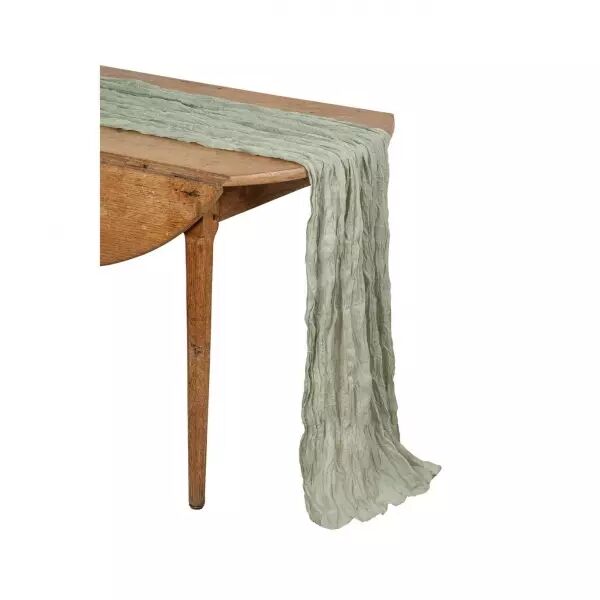 Chemin de Table Cheesecloth Vert Sauge 90cmx3m