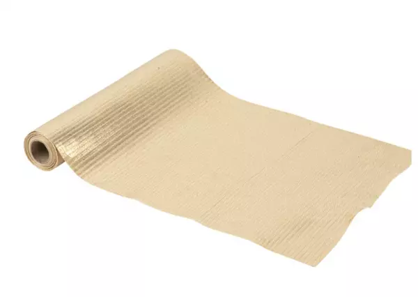 CHEMIN DE TABLE LAME TISSU OR 28CMX3M