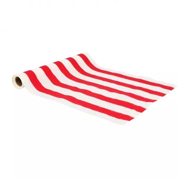 Chemin de Table Mix&Match Tissu Rouge et Blanc 28cmx3m