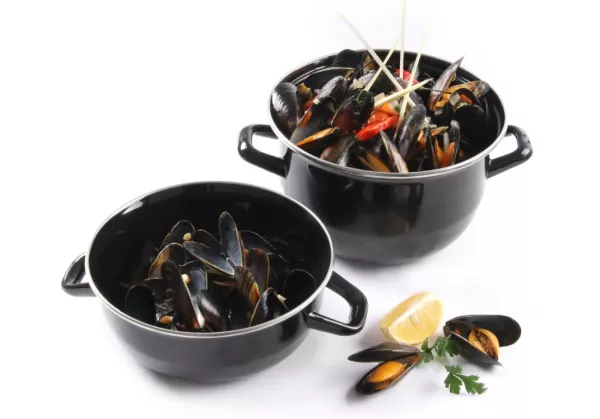 Cocotte � moules �maill� 2,5 l 200x180 mm noir