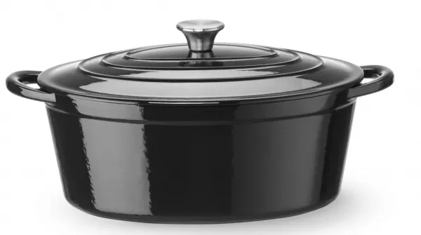 Cocotte en fonte �maill� 4,4L NOIR 