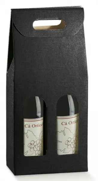 COFFRET 2 BTLLES SETA NERO 180x90x385