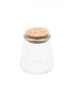 CONTENANT VERRE CANNELE BOUCHON LIEGE 