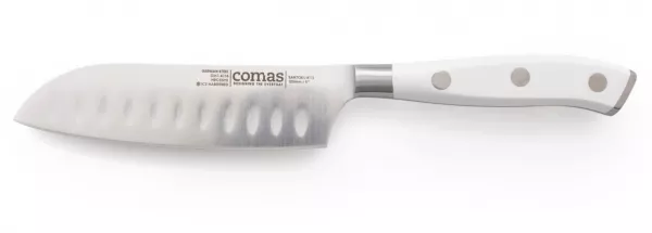 COUTEAU SANTOKU MARBLE 125mm BLANC