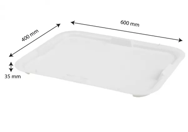 COUV BAC A DIV 600X400 13L BLANC
