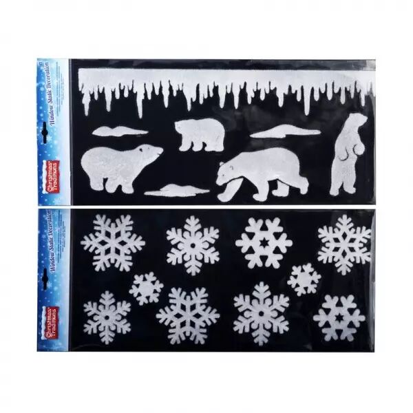 D�corations �lectrostatiques en velour* 23x49 cm - 2 Assortis