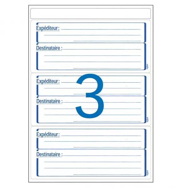 Etiquettes Agipa Exp�dition A5 64x133