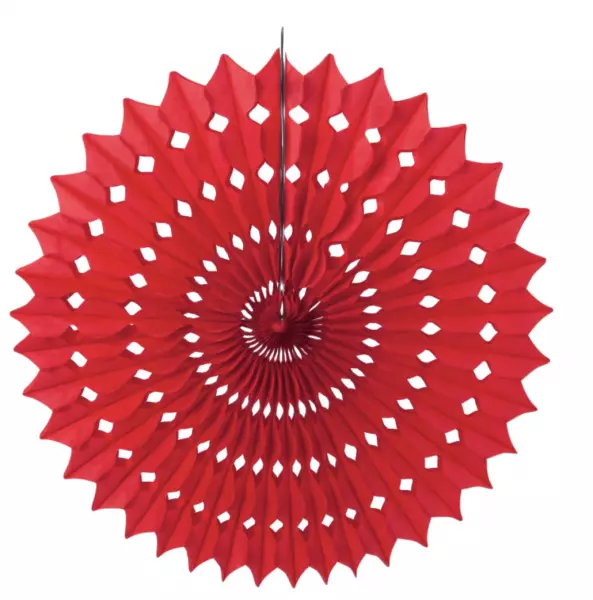 Eventail rouge 53cm