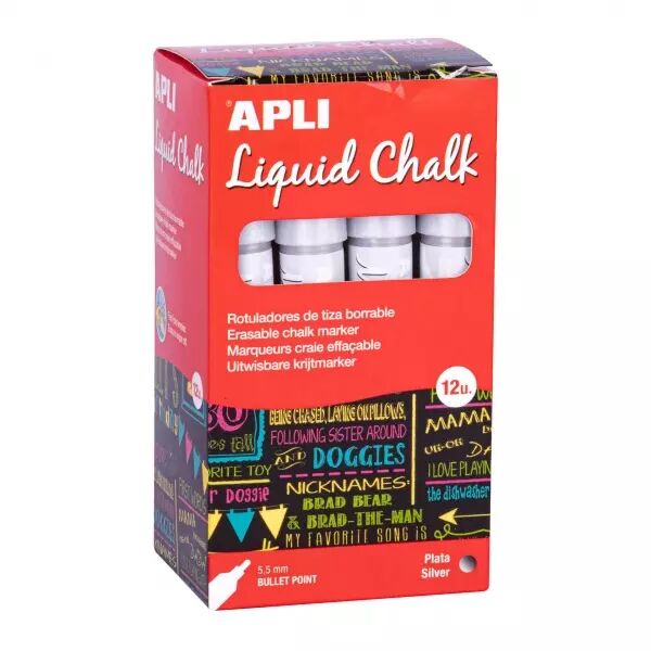 Feutres Craie 5.5mm Effa�able ARGENT