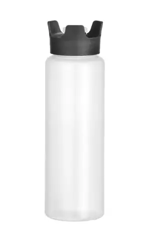 FLACON DISTRIBUTEUR ANTI GOUTTE TRANSPARENT NOIR 230ML
