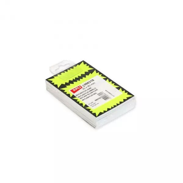  Flash fluo jaune non effa�able 3,5x9 cm 250 gr 100 u