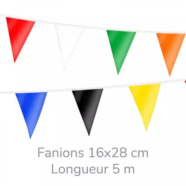 Guirlande 5m de 15 fanions triangulaire