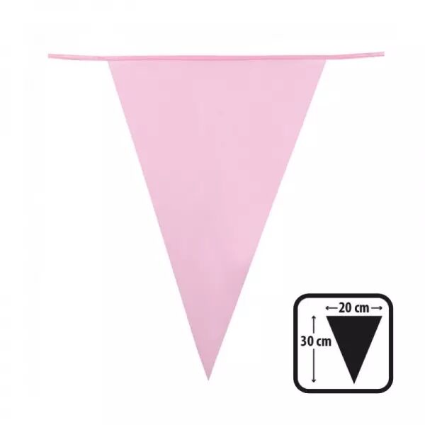 GUIRLANDE PE FANIONS 30X20 ROSE