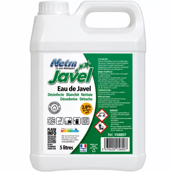 JAVEL 2.6 % 5 LITRES
