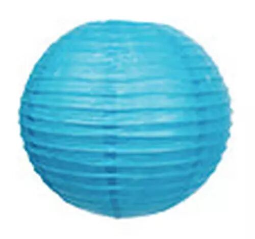 LANTERNE TURQUOISE 35CM BLANC