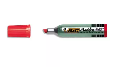 Marqueur BIC Onyx Biseau ROUGE