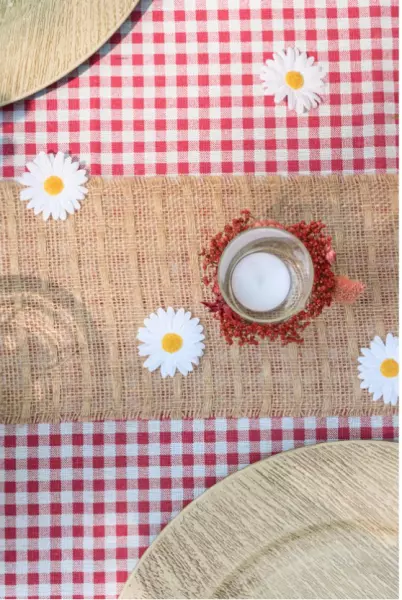 NAPPE VICHY ROUGE 140CM X 250CM