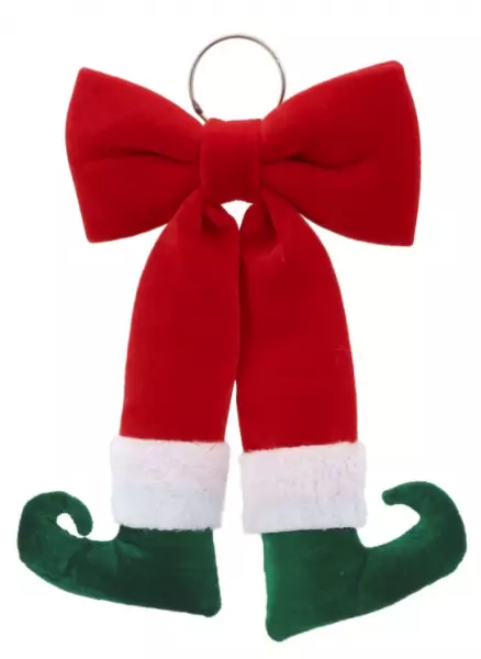 NOEUD PIEDS P�RE NOEL ROUGE