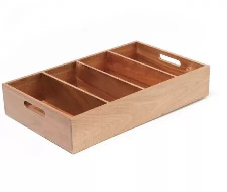 PANIER &Agrave; COUVERTS EN BOIS 