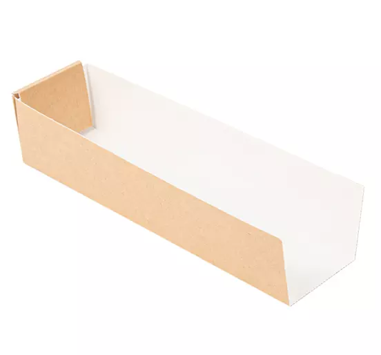 PELLES HOT DOG \'THEPACK\' 220 G/M2 4,7x18,2x4 CM NATUREL CARTON ONDUL� NANO-MICRO (1200 UNIT�)