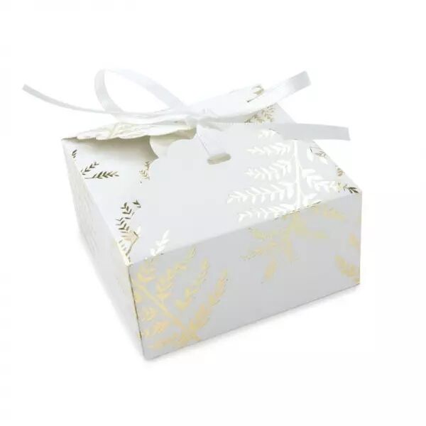 PETITES BOITES A FESTONS FOUGERE WHITE X 8 