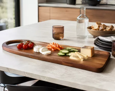 PLANCHE &Agrave; D&Eacute;COUPER COPA 48X17CM EN BOIS D\'ACACIA