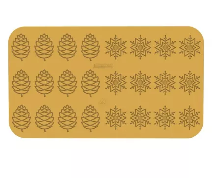 PLAQUE SILICONE 24 D&Eacute;CORS NATUREA - HIVER