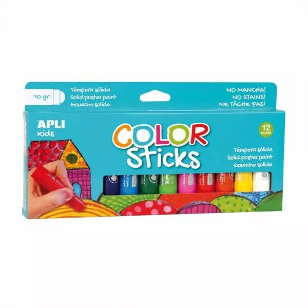 POCH 12 TUB. GOUACHE SOLIDE 10G COUL ASS
