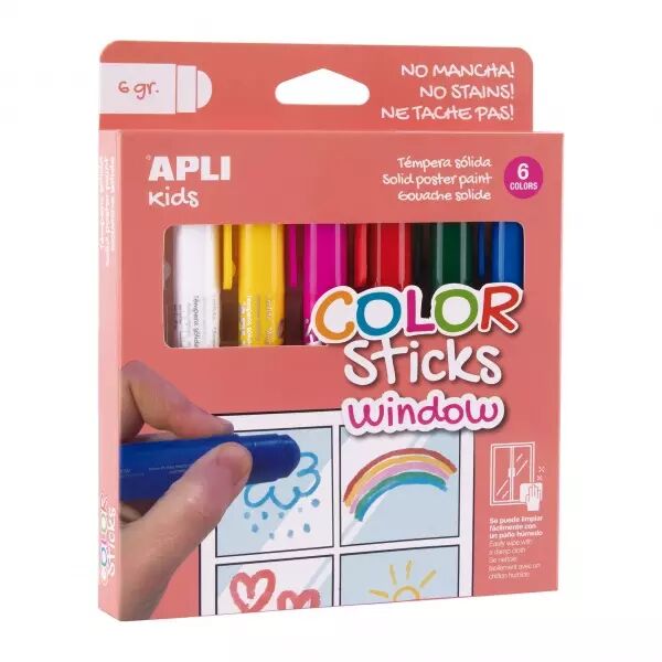  POCH 6 TUB.GOUACHE SOLIDE 6G COUL WINDOW