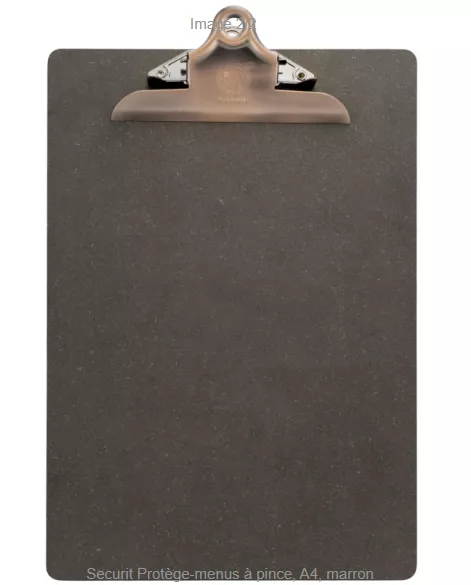 PORTE MENU CLIP BOIS A4